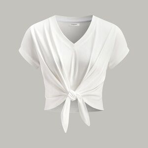 Basic White Women's Top 100% cotton S cc10